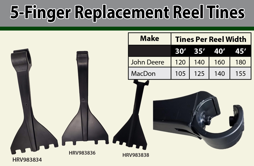 Five-5-Finger-Replacement-Reel-Finger-Tines HRV